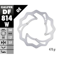 Disque de frein Galfer fixe wave