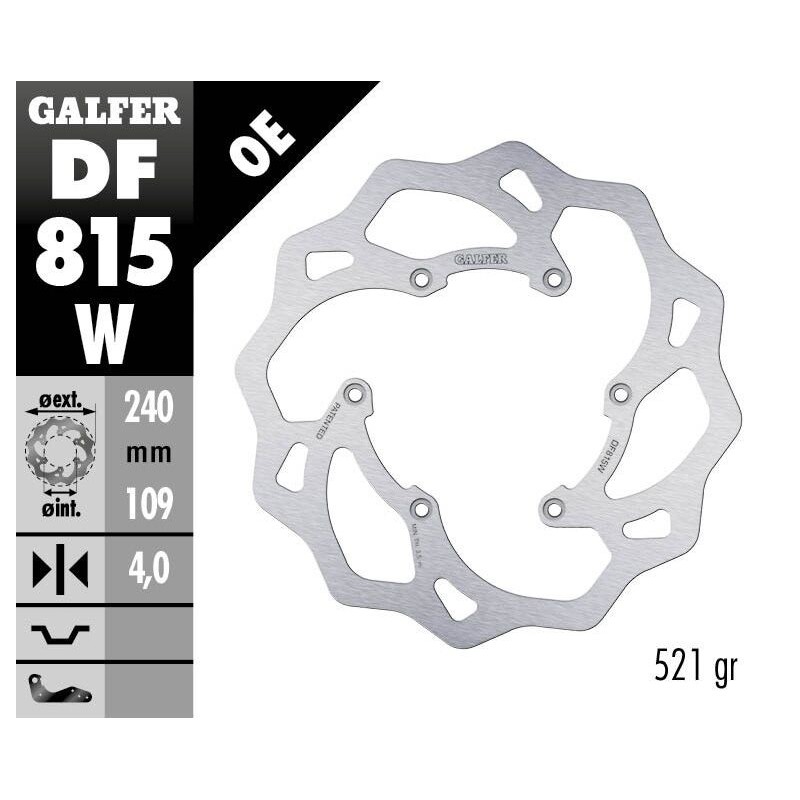 Disque de frein Galfer fixe wave Disque de frein Galfer fixe wave