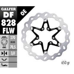 Disque de frein Galfer flottant wave centre acier