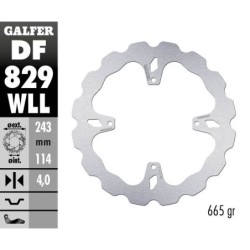 Disque de frein Galfer fixe wave fixe