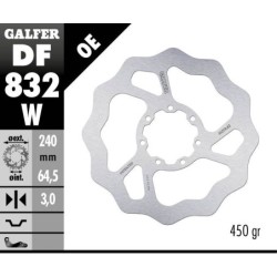 Disque de frein Galfer fixe wave 240mm