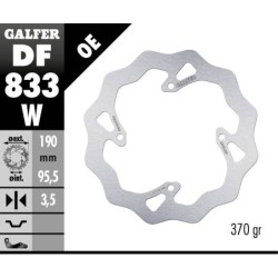 Disque de frein Galfer fixe wave 190mm