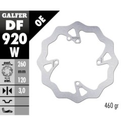 Disque de frein Galfer fixe wave 260mm