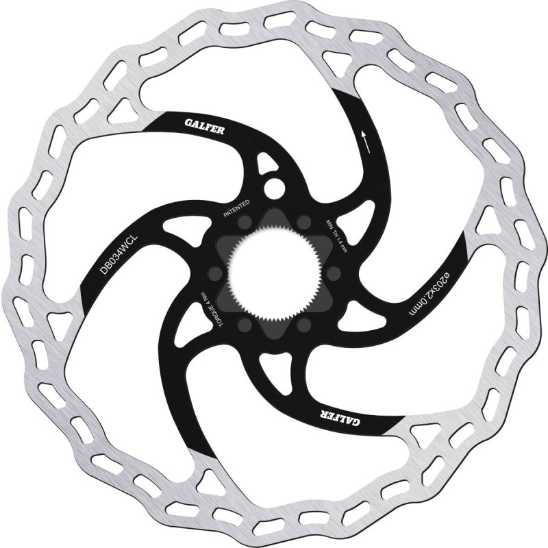Disque de frein Galfer wave 203x2.0mm centerlock
