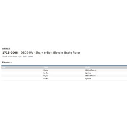 Disque de frein Galfer shark 203x2.0mm fixe shark 203