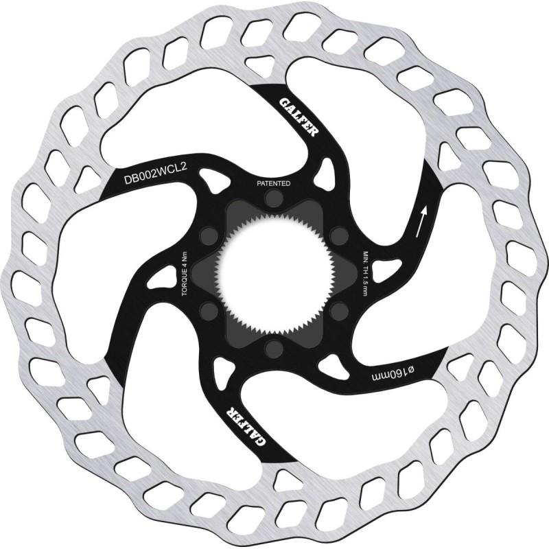 Disque de frein Galfer wave 160x2.0mm centerlock