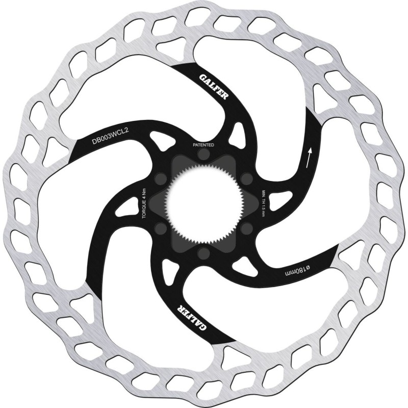 Disque de frein Galfer wave 180x2.0mm centerlock