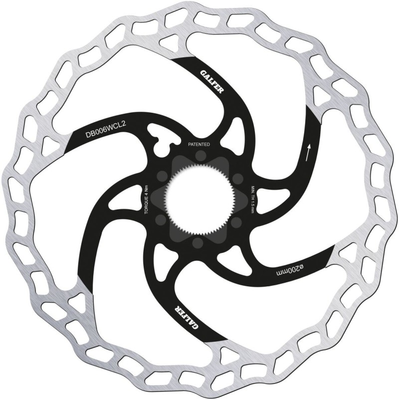 Disque de frein Galfer wave 200x2.0mm centerlock