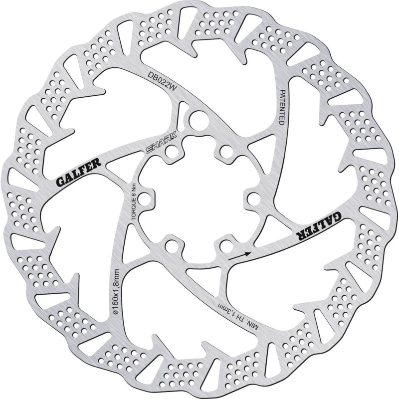 Disque de frein Galfer shark 160x1.8mm