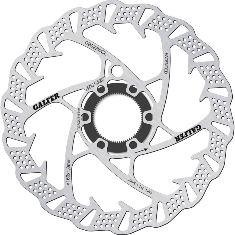 Disque de frein Galfer shark 160x1.8mm centerlock