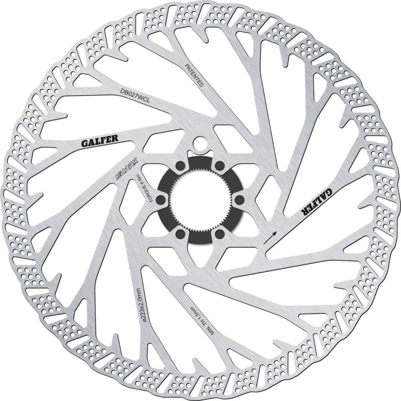 Disque de frein Galfer shark 223x2.0mm centerlock