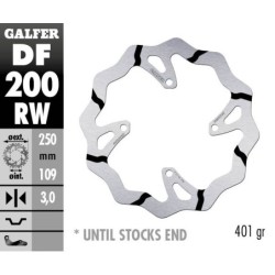 Disque de frein Galfer wave fixe rainuré