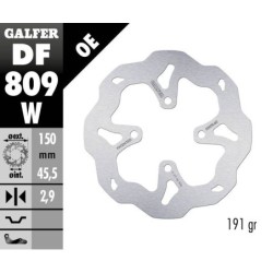 Disque de frein Galfer wave fixe