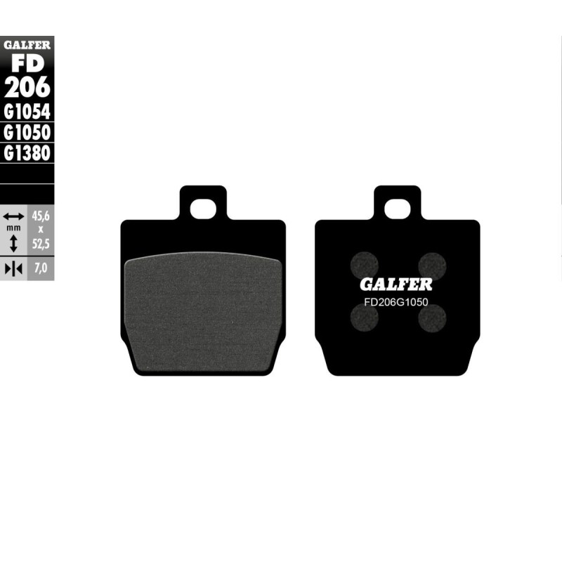 Plaquettes de frein Galfer street organique Plaquettes de frein Galfer street organique