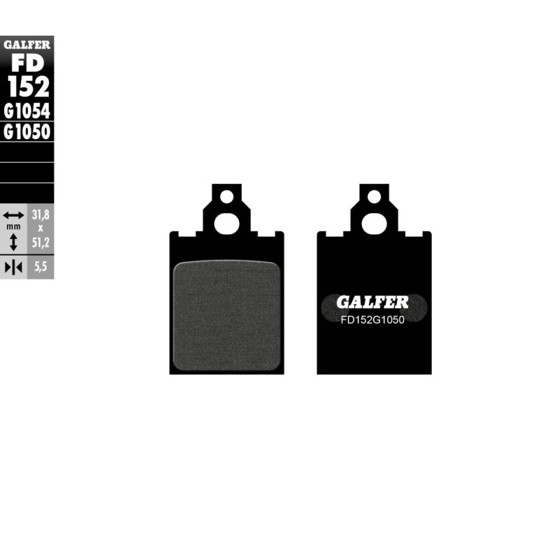 Plaquettes de frein Galfer street organique Plaquettes de frein Galfer street organique