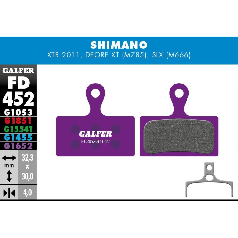 Plaquettes de frein Galfer E-Bike