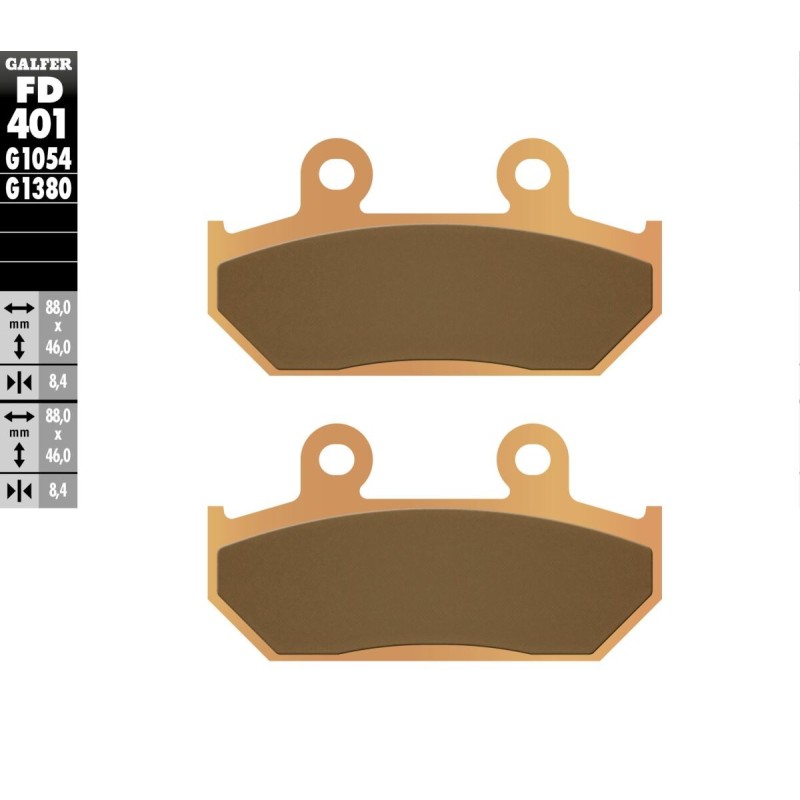 Plaquettes de frein Galfer sintered street Plaquettes de frein Galfer sintered street