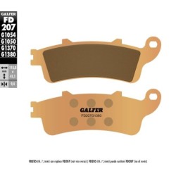 Plaquettes de frein Galfer sintered street
