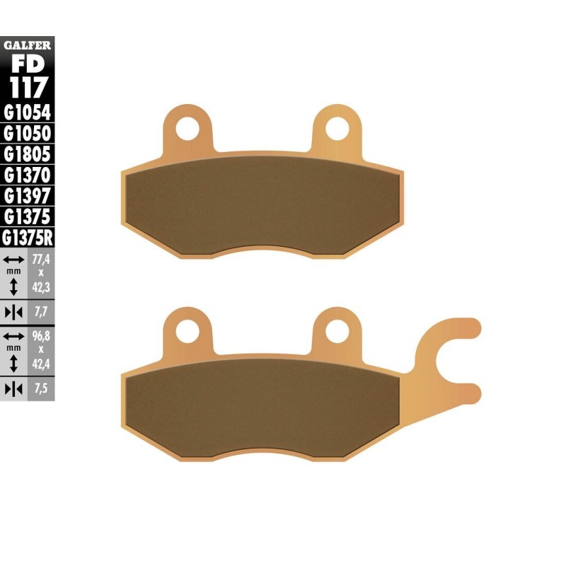 Plaquettes de frein Galfer sintered sport Plaquettes de frein Galfer sintered sport