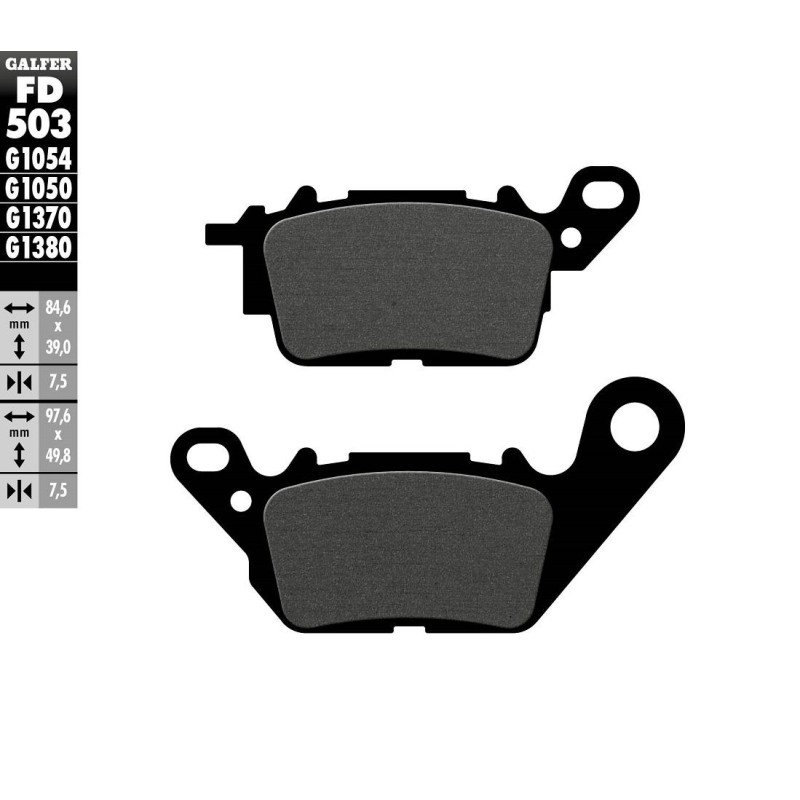 Plaquettes de frein Galfer semi metal street Plaquettes de frein Galfer semi metal street