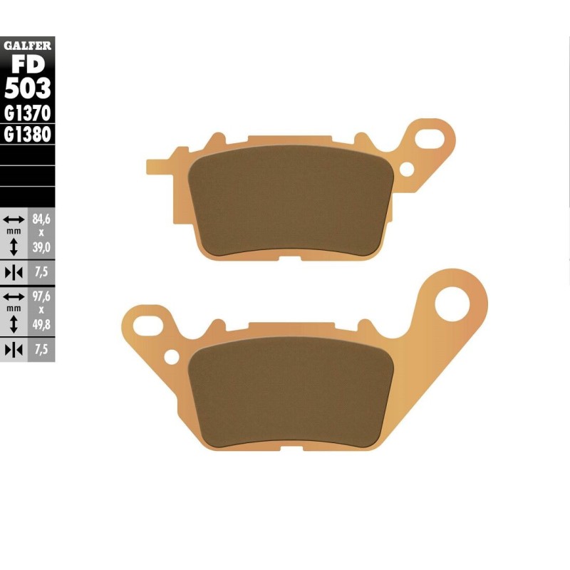 Plaquettes de frein Galfer sintered street Plaquettes de frein Galfer sintered street
