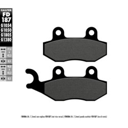 Plaquettes de frein Galfer semi metal