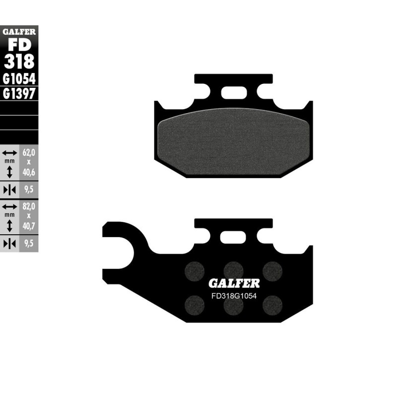 Plaquettes de frein Galfer semi metal Plaquettes de frein Galfer semi metal
