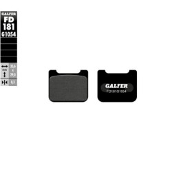 Plaquettes de frein Galfer semi metallic