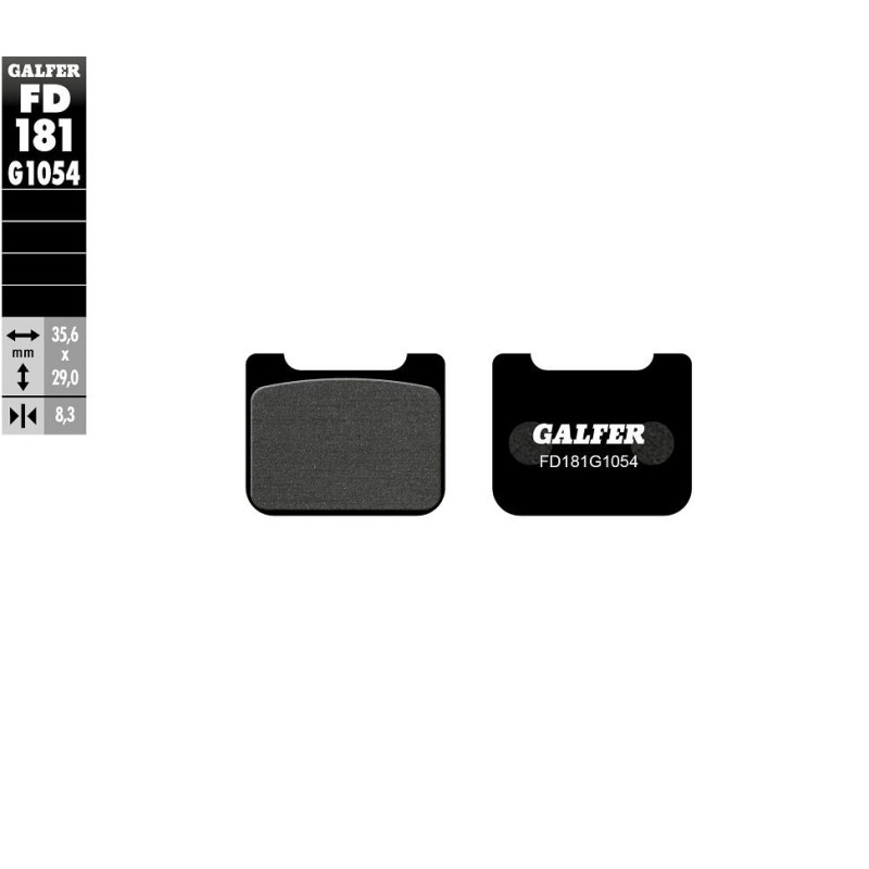 Plaquettes de frein Galfer semi metallic