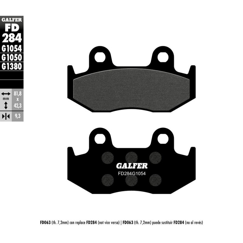 Plaquettes de frein Galfer semi metallic Plaquettes de frein Galfer semi metallic