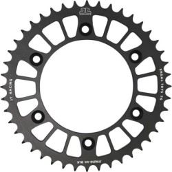 Couronne JT SPROCKETS aluminium ultra-light anti-boue HONDA CR CRF 44 dents Noir