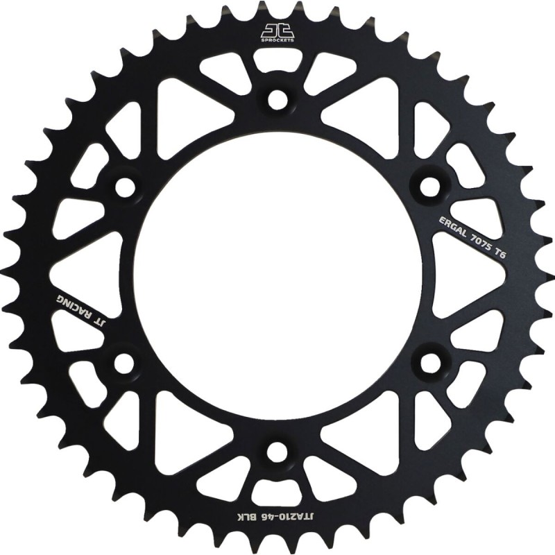 Couronne JT SPROCKETS aluminium ultra-light anti-boue HONDA CR CRF 46 dents Noir Couronne JT SPROCKETS aluminium ultra-light anti-boue HONDA CR CRF 46 dents Noir
