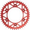 Couronne JT SPROCKETS aluminium ultra-light anti-boue HONDA CR CRF 46 dents Rouge