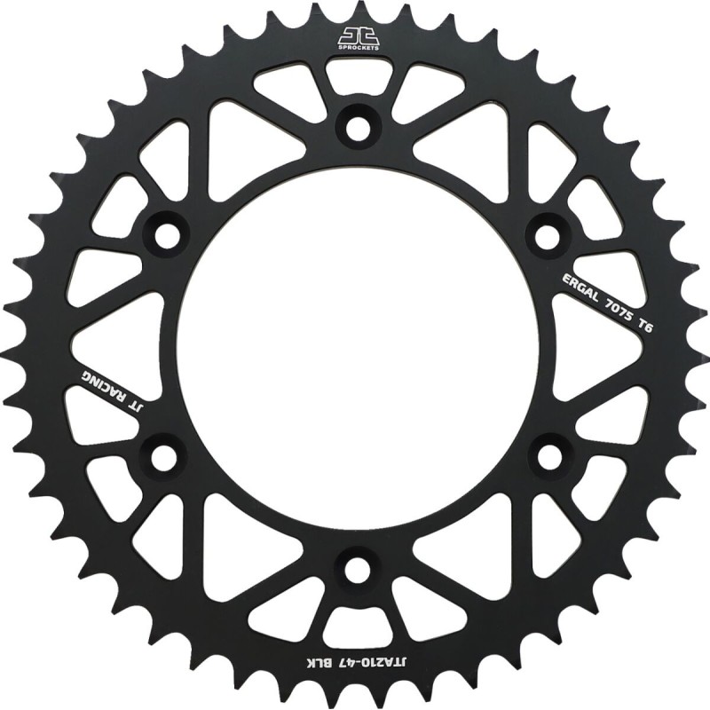 Couronne JT SPROCKETS aluminium ultra-light anti-boue HONDA CR CRF 47 dents Noir Couronne JT SPROCKETS aluminium ultra-light anti-boue HONDA CR CRF 47 dents Noir