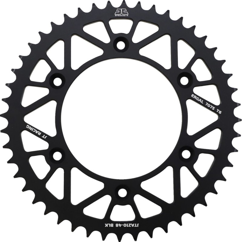 Couronne JT SPROCKETS aluminium ultra-light anti-boue HONDA CR CRF 48 dents Noir Couronne JT SPROCKETS aluminium ultra-light anti-boue HONDA CR CRF 48 dents Noir
