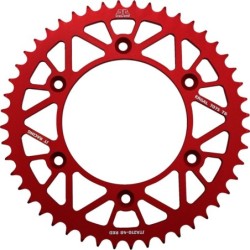 Couronne JT SPROCKETS aluminium ultra-light anti-boue HONDA CR CRF 48 dents Rouge