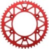 Couronne JT SPROCKETS aluminium ultra-light anti-boue HONDA CR CRF 49 dents Rouge