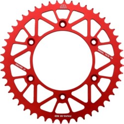 Couronne JT SPROCKETS aluminium ultra-light anti-boue HONDA CR CRF 50 dents Rouge