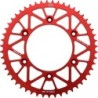 Couronne JT SPROCKETS aluminium ultra-light anti-boue HONDA CR CRF 51 dents Rouge