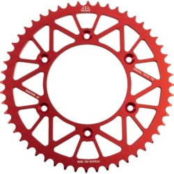 Couronne JT SPROCKETS aluminium ultra-light anti-boue HONDA CR CRF 52 dents Rouge