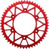 Couronne JT SPROCKETS aluminium ultra-light anti-boue HONDA CR CRF 53 dents Rouge