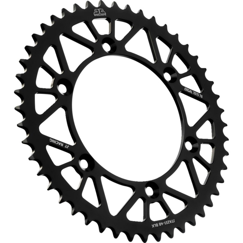 Couronne JT SPROCKETS aluminium ultra-light anti-boue YAMAHA YZ YZF WRF 48 dents Noir Couronne JT SPROCKETS aluminium ultra-light anti-boue YAMAHA YZ YZF WRF 48 dents Noir