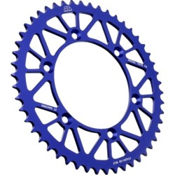 Couronne JT SPROCKETS aluminium ultra-light anti-boue YAMAHA YZ YZF WRF 50 dents Bleu