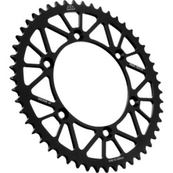Couronne JT SPROCKETS aluminium ultra-light anti-boue YAMAHA YZ YZF WRF 51 dents Noir
