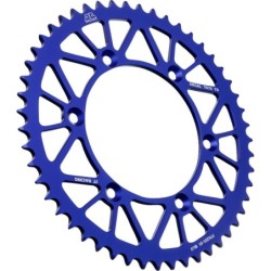 Couronne JT SPROCKETS aluminium ultra-light anti-boue YAMAHA YZ YZF WRF 51 dents Bleu