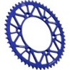 Couronne JT SPROCKETS aluminium ultra-light anti-boue YAMAHA YZ YZF WRF 51 dents Bleu