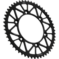 Couronne JT SPROCKETS aluminium ultra-light anti-boue YAMAHA YZ YZF WRF 52 dents Noir