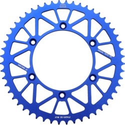 Couronne JT SPROCKETS aluminium ultra-light anti-boue YAMAHA YZ YZF WRF 52 dents Bleu