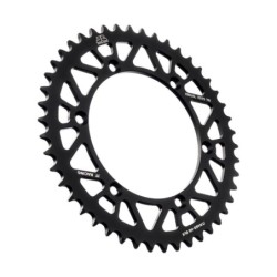 Couronne JT SPROCKETS aluminium ultra-light anti-boue KAWASAKI KX KXF 46 dents Noir