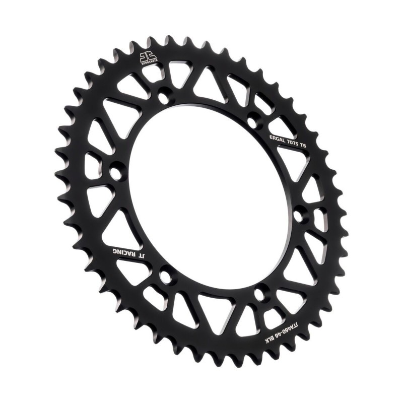 Couronne JT SPROCKETS aluminium ultra-light anti-boue KAWASAKI KX KXF 46 dents Noir Couronne JT SPROCKETS aluminium ultra-light anti-boue KAWASAKI KX KXF 46 dents Noir